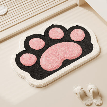 Cat Paw Shaped Floor Mat Acalora