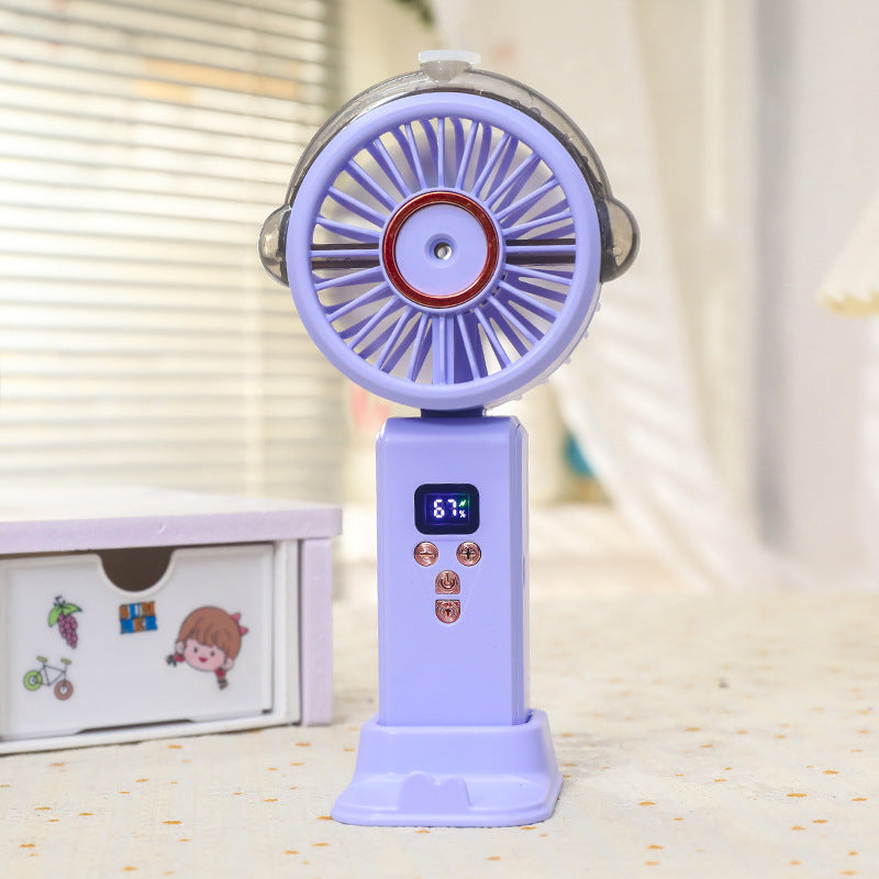 Women Portable Water Sprayer Fan with Digital Control Kalsten