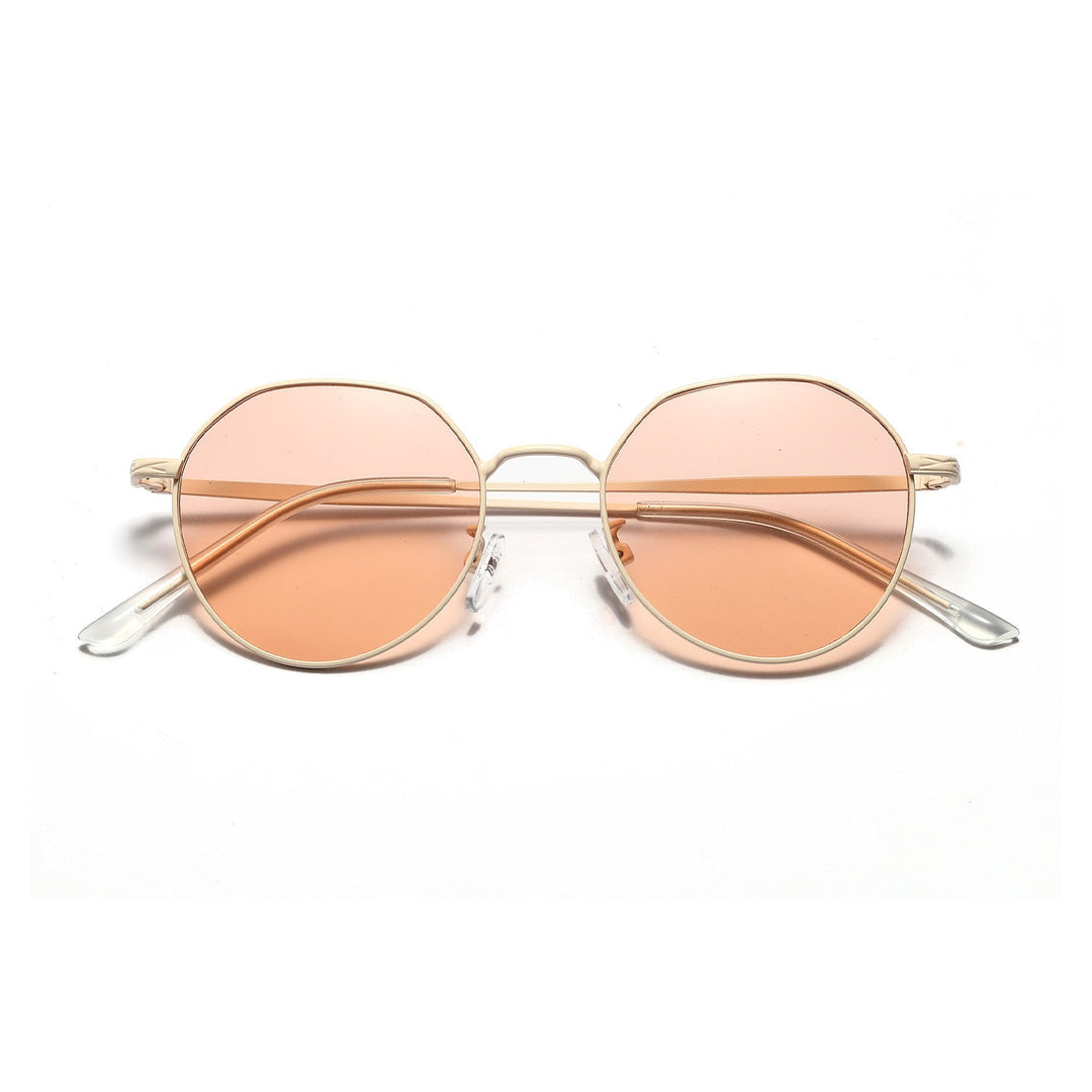 Women's round glasses with delicate metal frame Kalsten