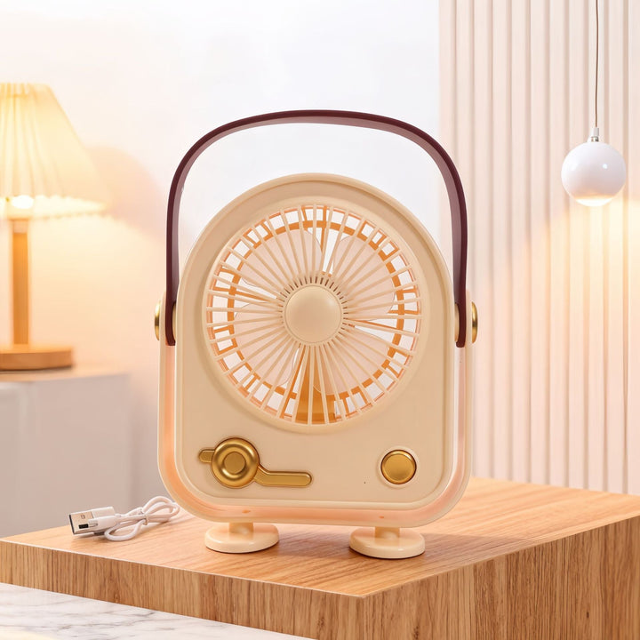 Ladies Portable Table Fan in Retro Design Kalsten