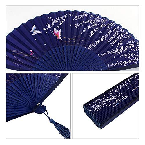Women Elegant handcrafted fan with floral motifs Kalsten