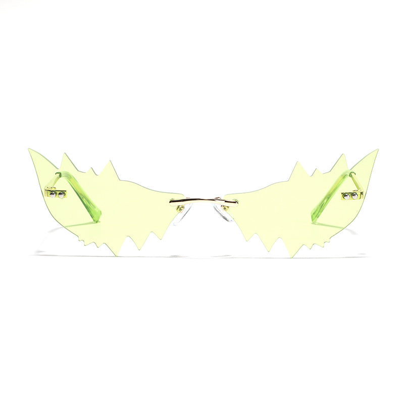 Ladies Trendy Cat Eye Sunglasses with Protective UV Filter and Unusual Frame Kalsten