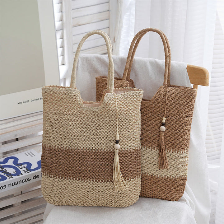 Stylish Handbag Made of Braided Material Kalsten