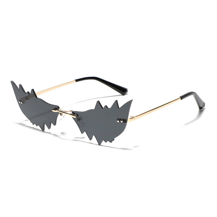 Ladies Trendy Cat Eye Sunglasses with Protective UV Filter and Unusual Frame Kalsten