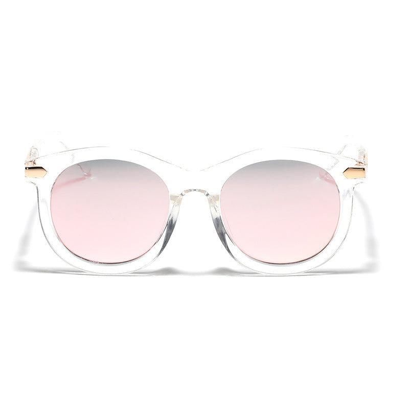 Women's fashionable sunglasses with transparent frame and golden accents Kalsten