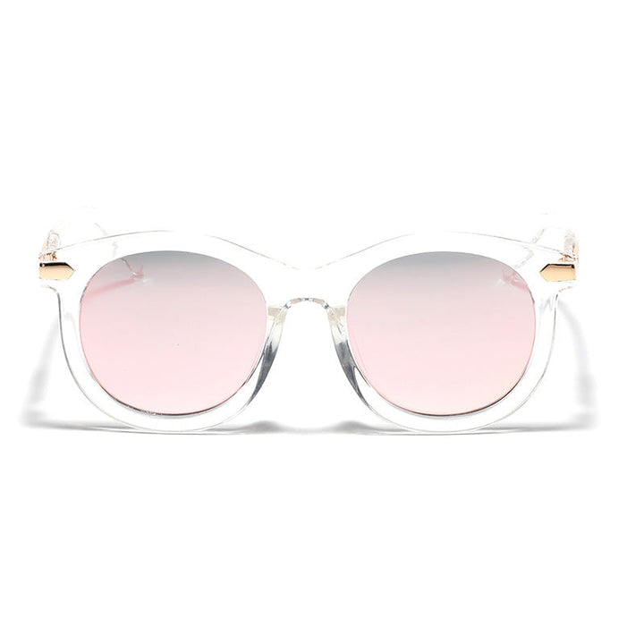 Women's fashionable sunglasses with transparent frame and golden accents Kalsten