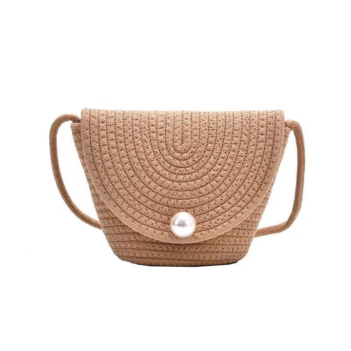 Shoulder bag with elegant pearl closure Kalsten