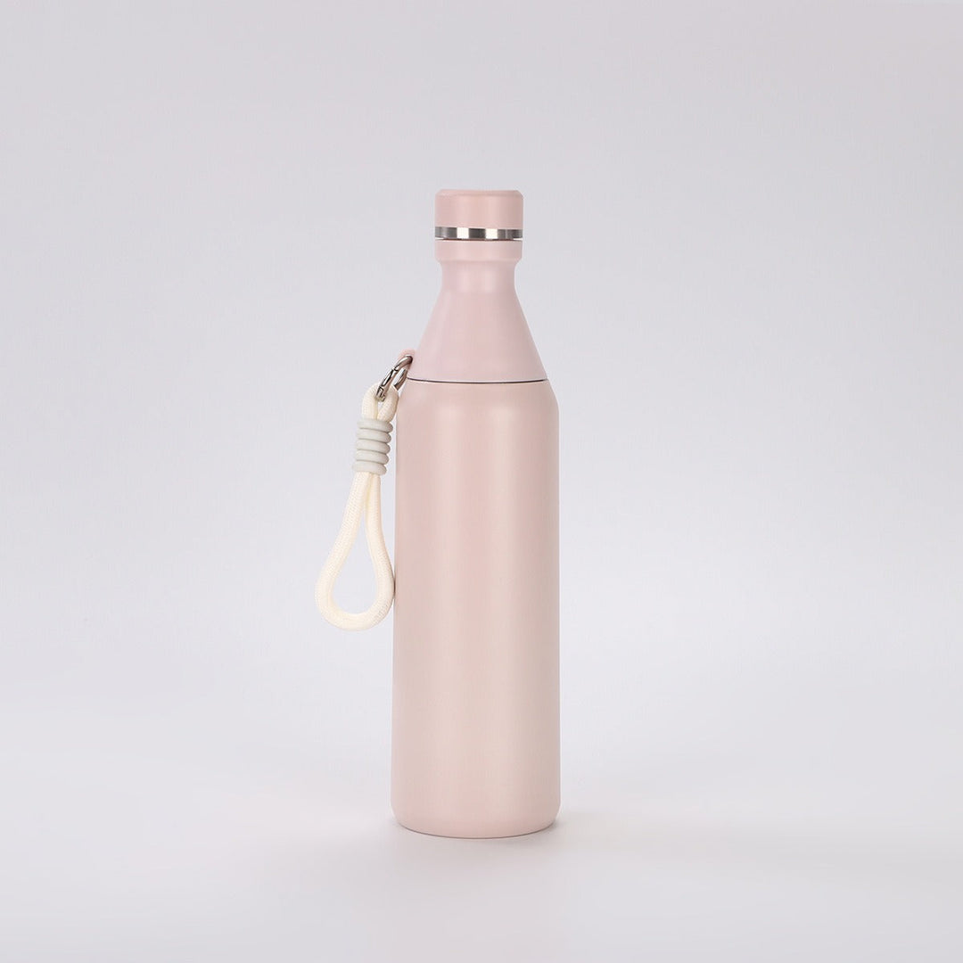 Ladies insulated drinking bottle with practical carrying strap Kalsten