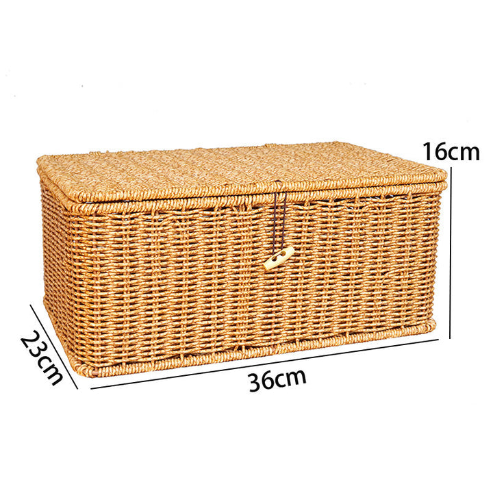 Women Large Storage Basket with Lid Kalsten