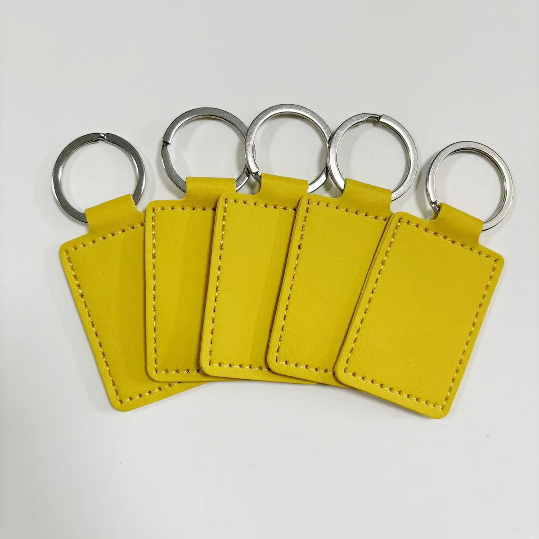 Unisex keychain made of high-quality synthetic leather with custom label Kalsten