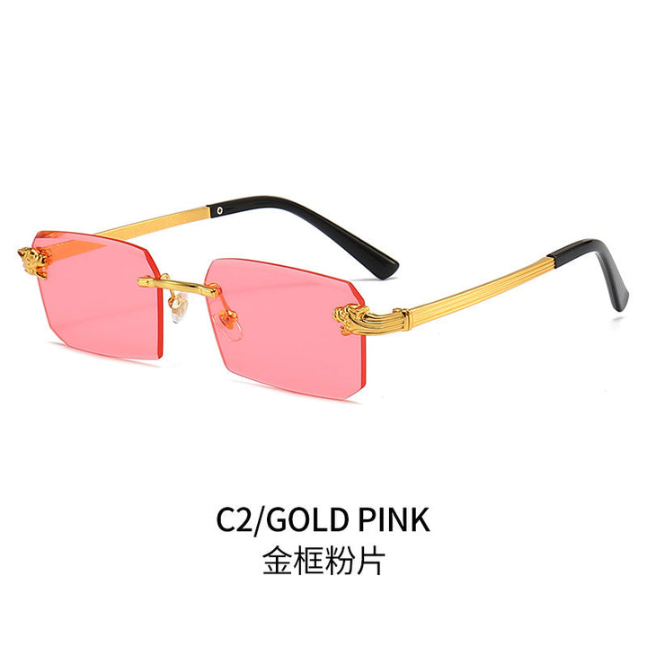 Ladies Fashion Sunglasses with Faceted Frame and Luxurious Accents Kalsten