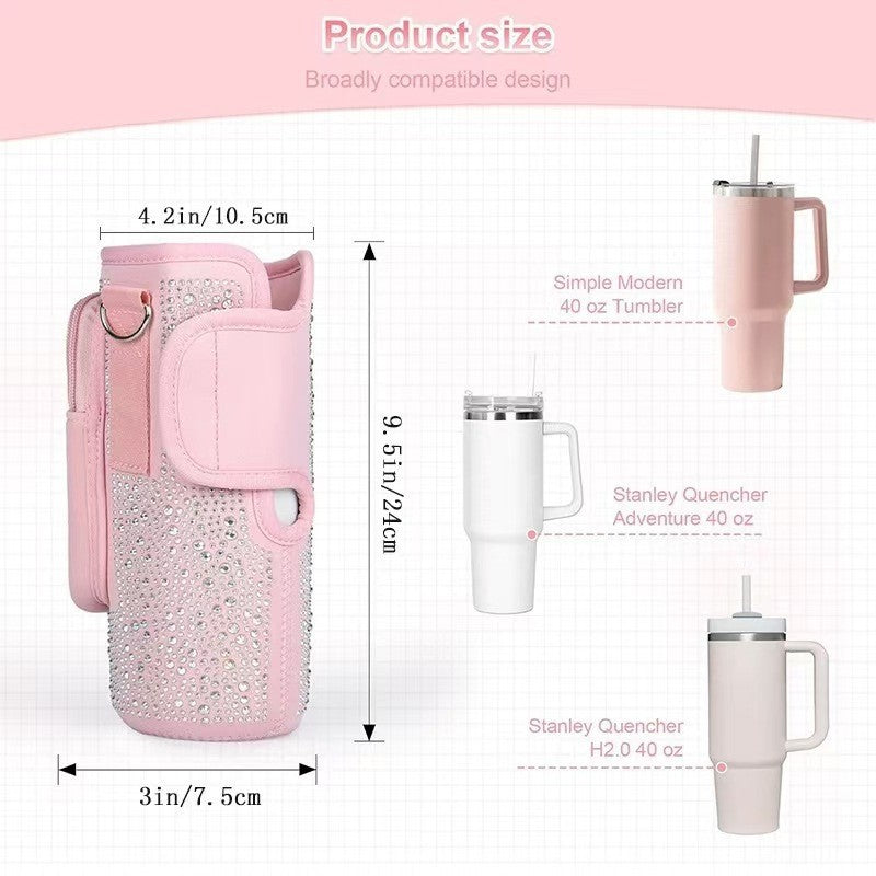 Ladies Glittering Drink Container Bag with Versatile Functionality Kalsten