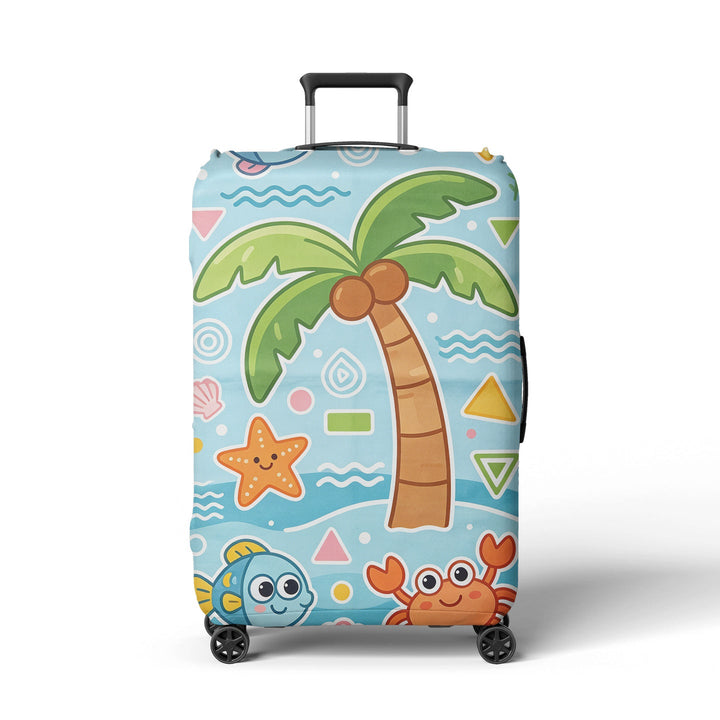 Women's suitcase cover with cheerful Kalsten  motif