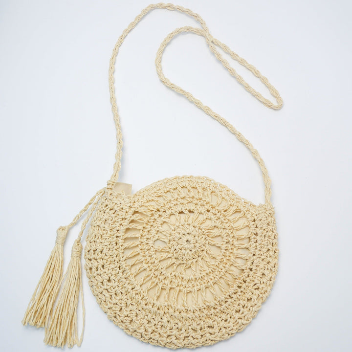 Hand-knotted shoulder bag with tassels Kalsten