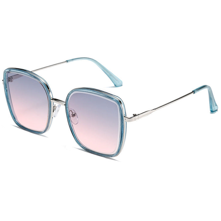 Women's Premium Sunglasses with Square Frame and Mirrored Lenses Kalsten