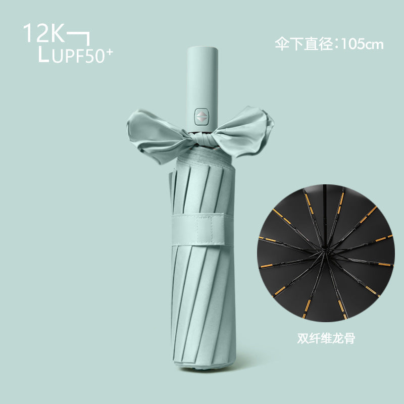 Women's compact and wind-resistant umbrella with UV protection technology Kalsten