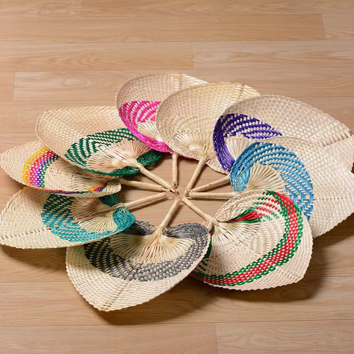 Women handmade fan made of natural material Kalsten