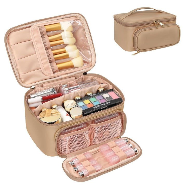 Cosmetic Organizer with Compartments and Mirror Kalsten