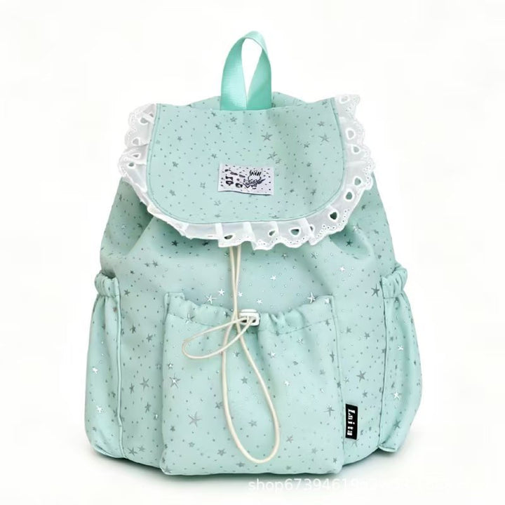 Starry Design Ruffled Backpack Kalsten