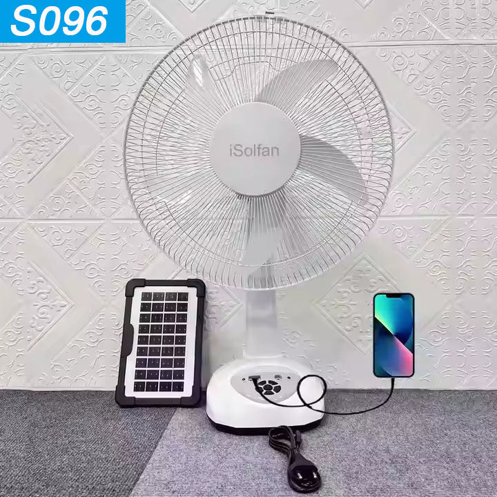 Women's Solar Powered Stand Fan with Smart Control System Kalsten