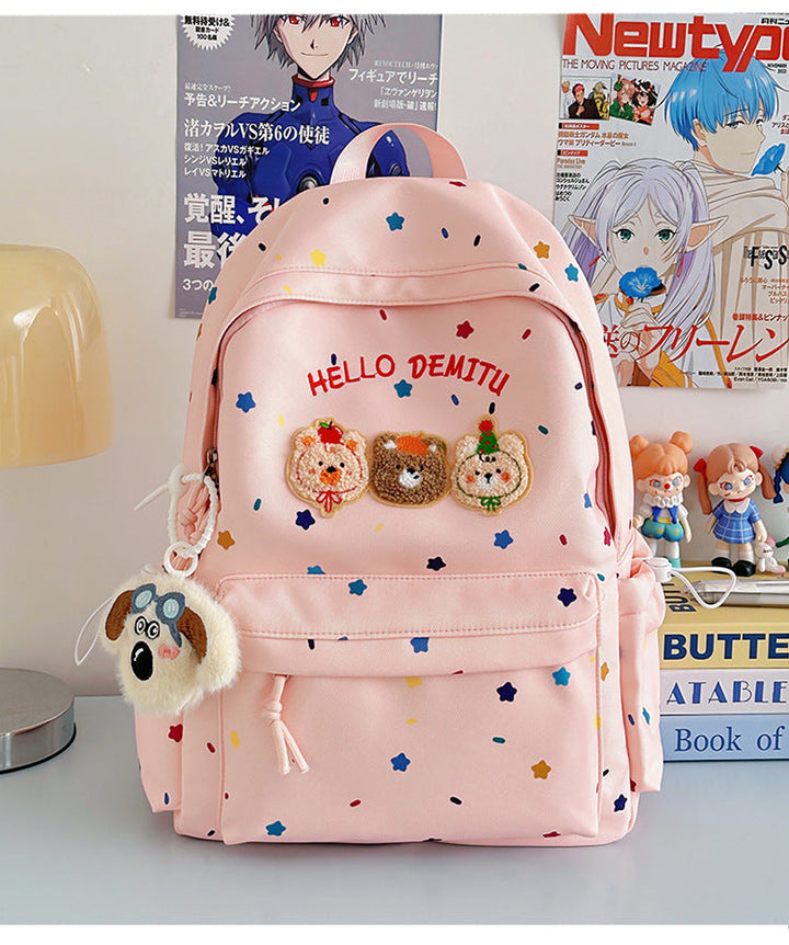 Children's Playful Cartoon-Inspired School Backpack