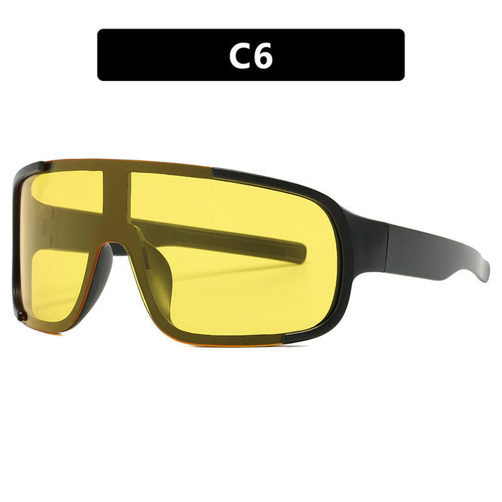 Women's sporty UV protection sunglasses with wide, aerodynamic shape Kalsten