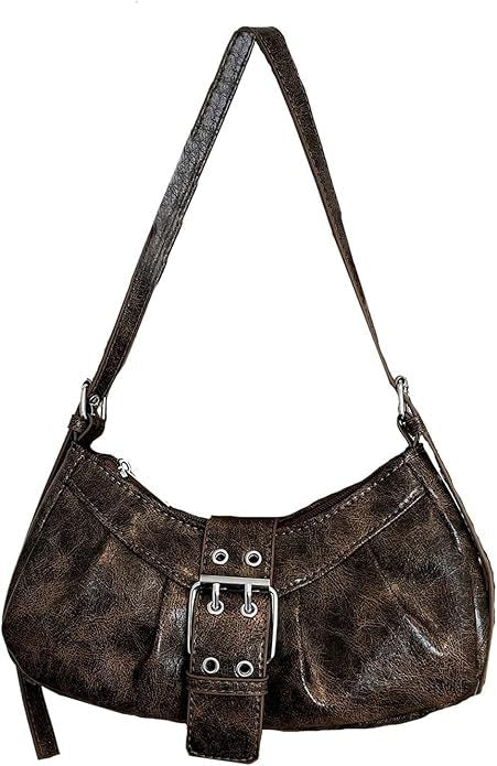 Shoulder bag with trendy design and decorative buckle closure Kalsten