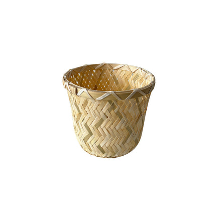 Handcrafted storage basket made of bamboo fiber Acalora