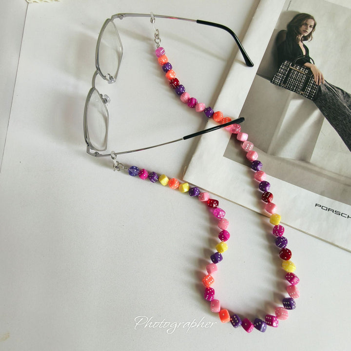 Fashionable Glasses Chain Made of Colorful Beads Kalsten