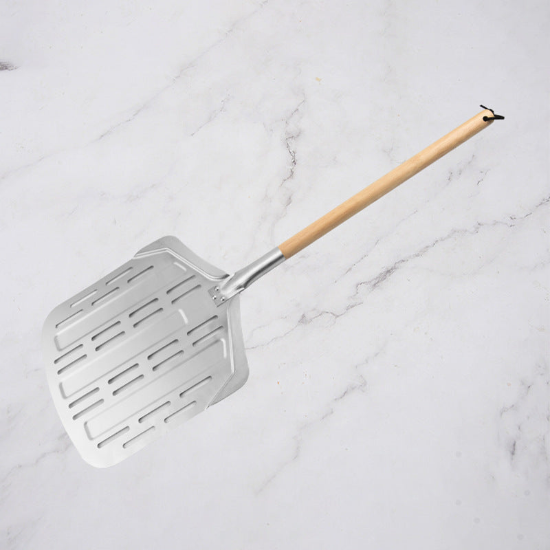 perforated aluminum pizza peel with detachable hardwood handle Kalsten