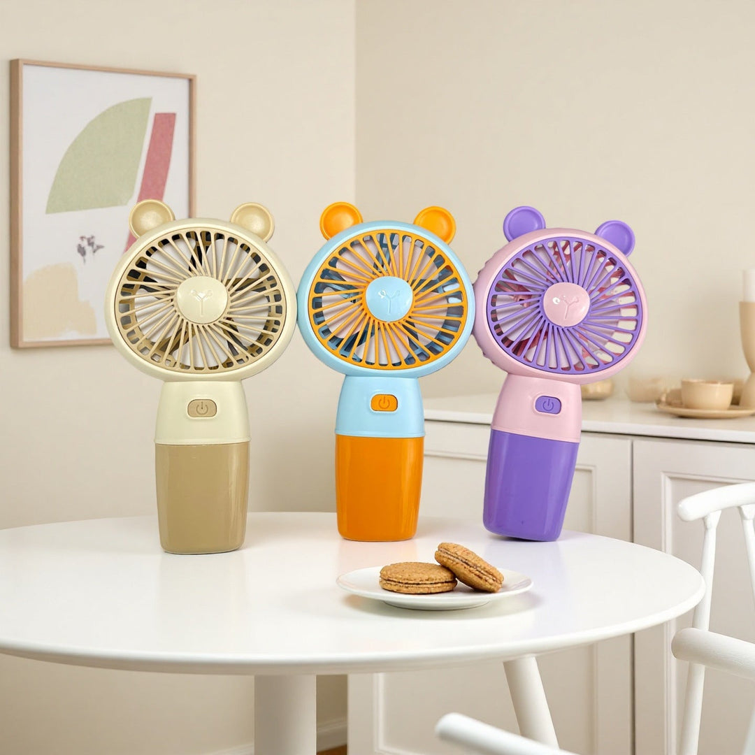 Ladies Portable Hand Fan with Animal Ears Kalsten