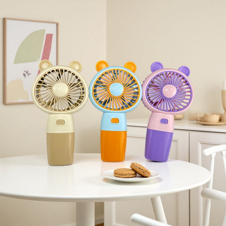 Ladies Portable Hand Fan with Animal Ears Kalsten