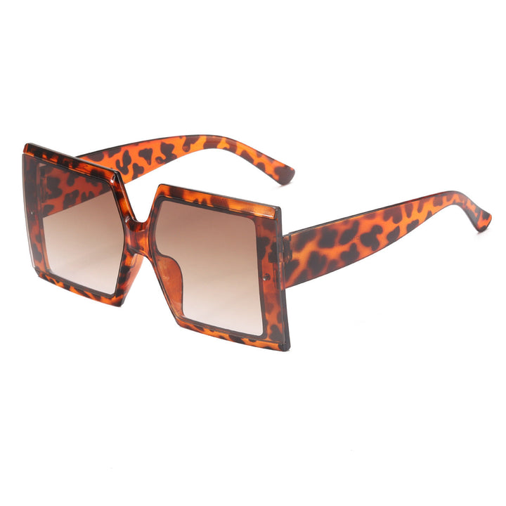 Ladies oversized sunglasses with trendy leopard print Kalsten