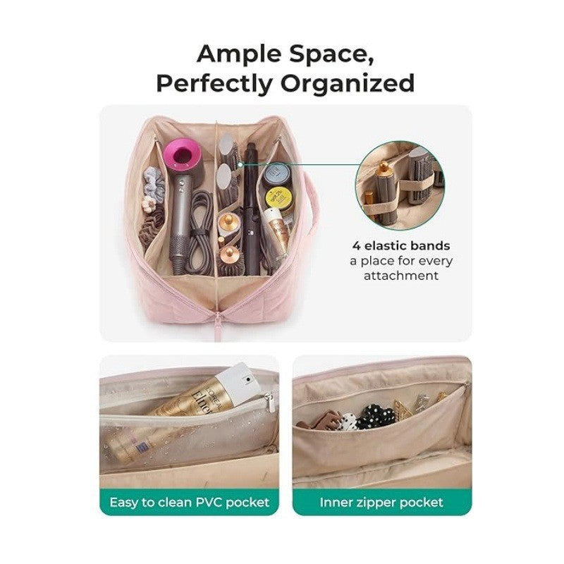 Padded cosmetic bag with organizer Kalsten