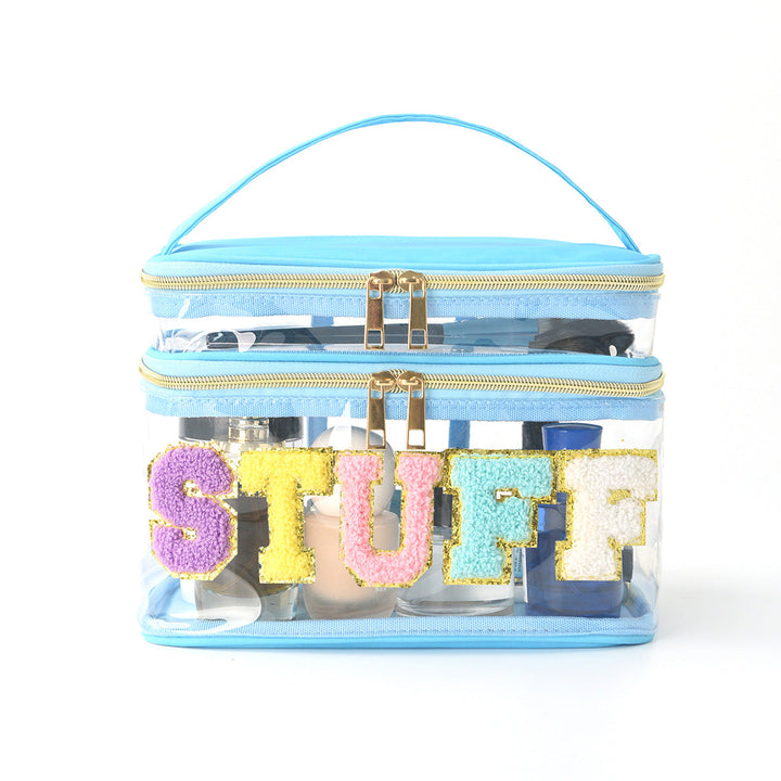 Plastic cosmetic box with two compartments Kalsten