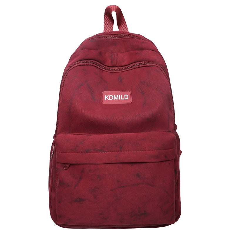Lightweight Textured Canvas School Backpack Kalsten