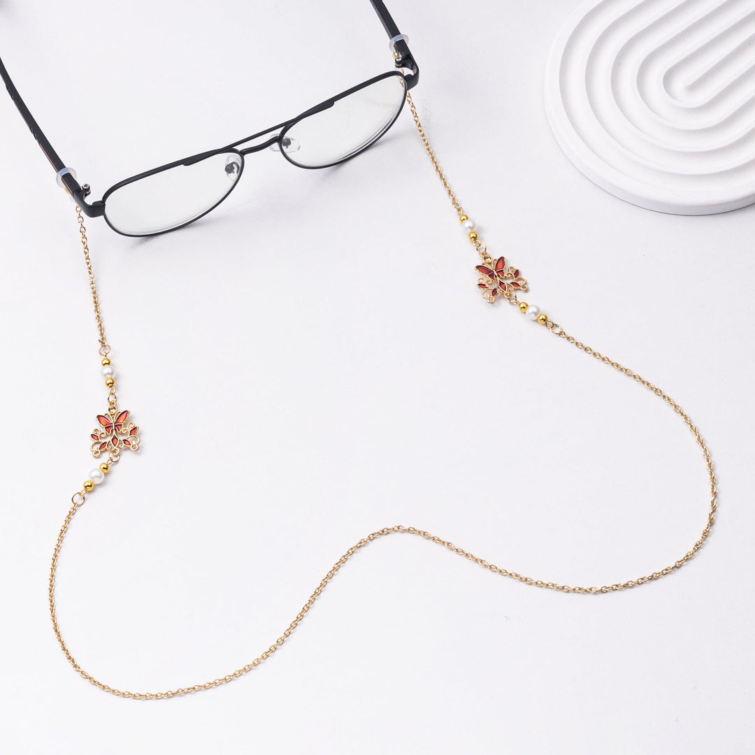 Elegant Floral Eyewear Chain Kalsten