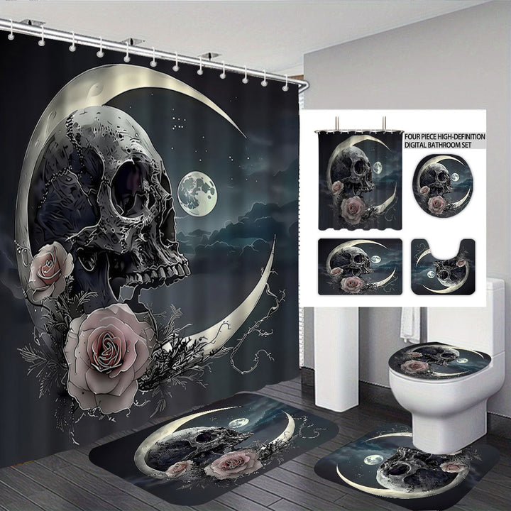 Artistic Skull Themed Bathroom Set Kalsten