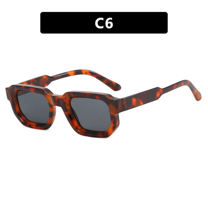 Women geometric sunglasses with fashionable high-gloss frame Kalsten