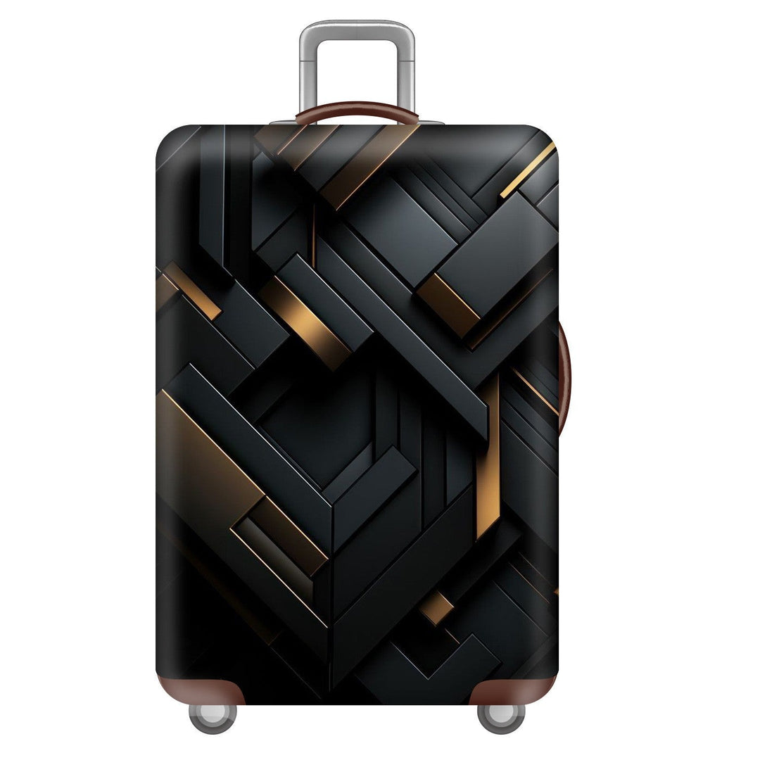 Unisex nan elastic suitcase cover with three-dimensional honeycomb pattern, shock-absorbing stretch protection cover for trolley with zipper Kalsten