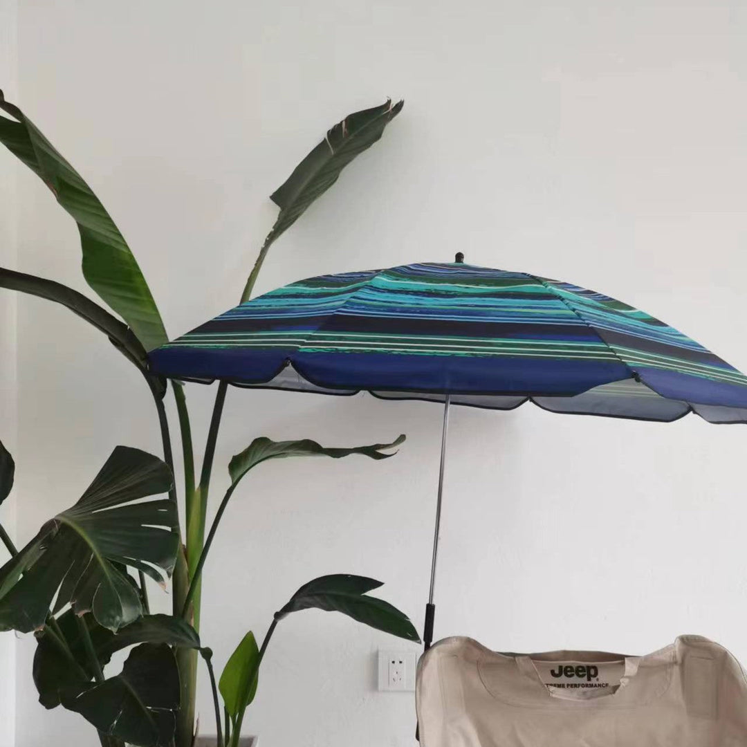 Women's Adjustable Beach Sunshade Umbrella with Ground Anchor Kalsten