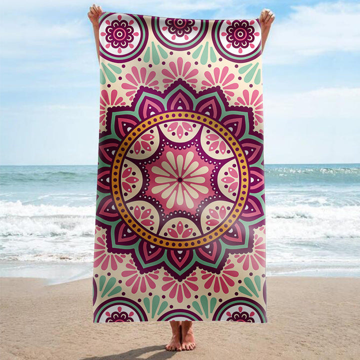 Beach towel with artistic mandala design Kalsten