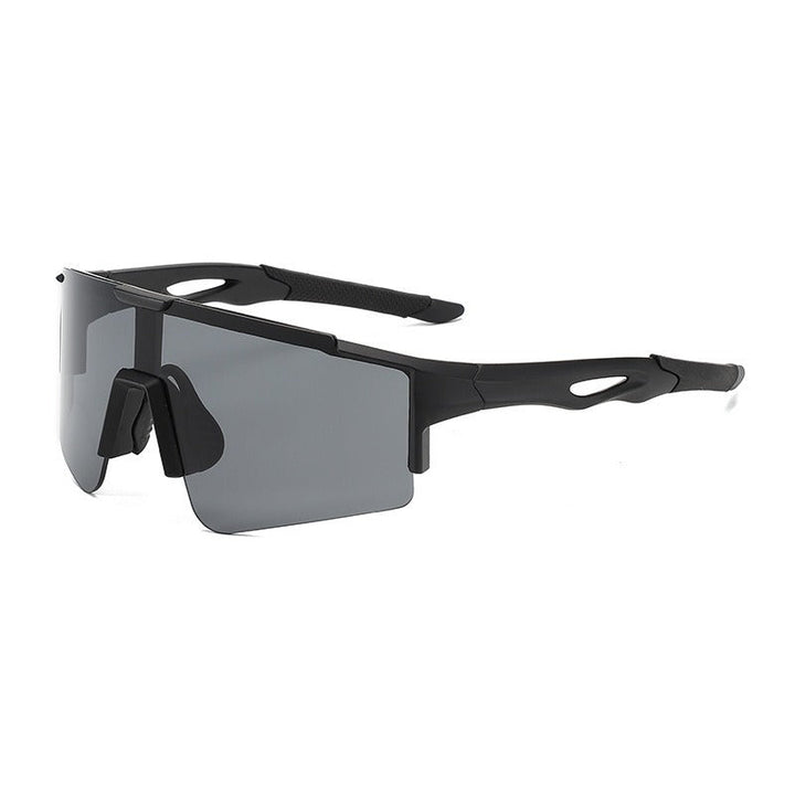 Unisex nan sporty polarizing bike sunglasses with a one-piece visor and non-slip temples Kalsten