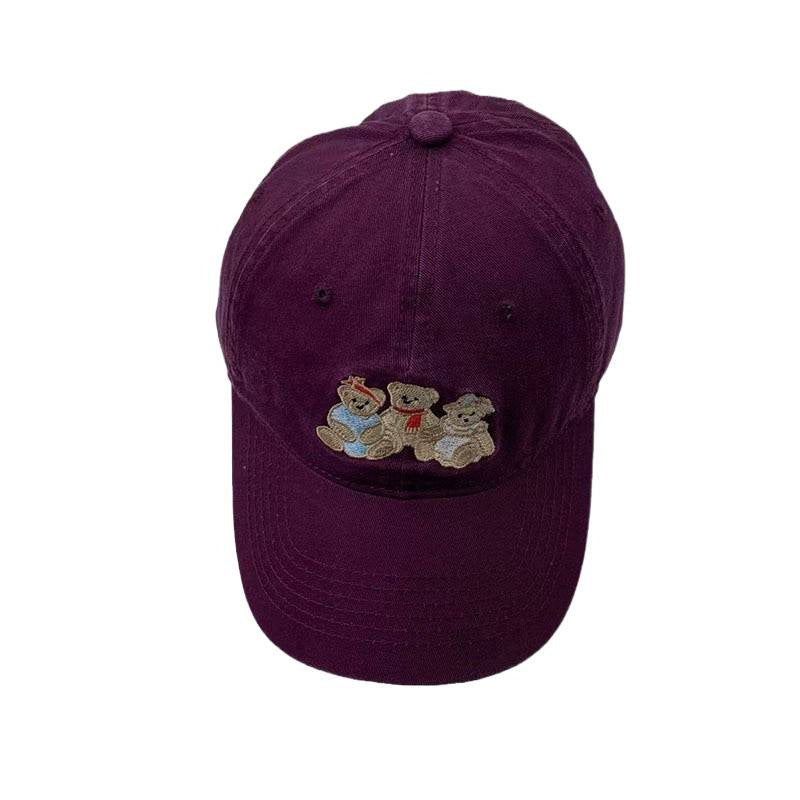 Women's Casual Embroidered Teddy Bear Baseball Cap Kalsten