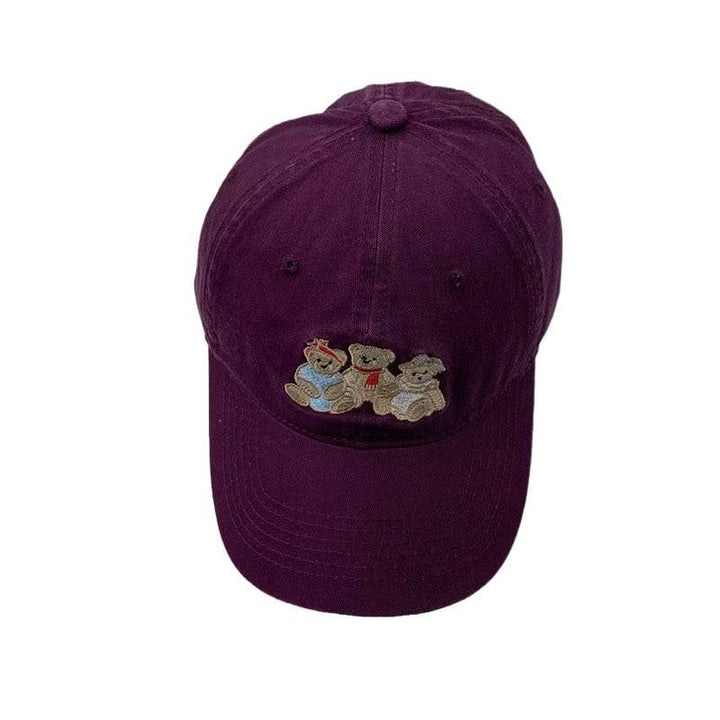 Women's Casual Embroidered Teddy Bear Baseball Cap Kalsten
