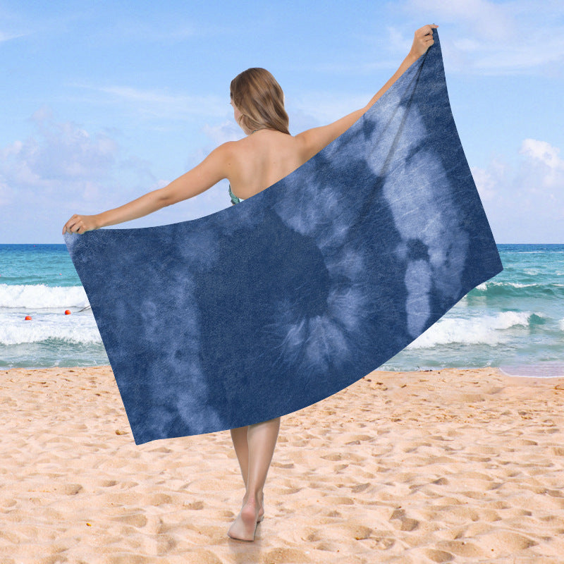 generously cut beach towel with TIE-DYE pattern Kalsten