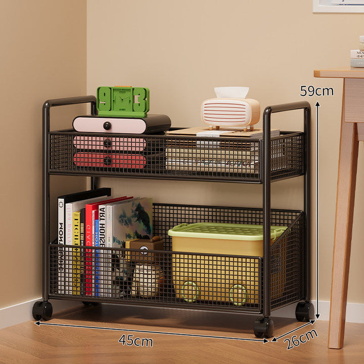 Modern Multi-Tier Mesh Storage Shelf Kalsten
