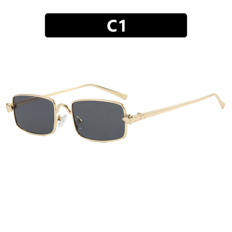 Ladies elegant square sunglasses with luxurious metal frame and UV protection Kalsten