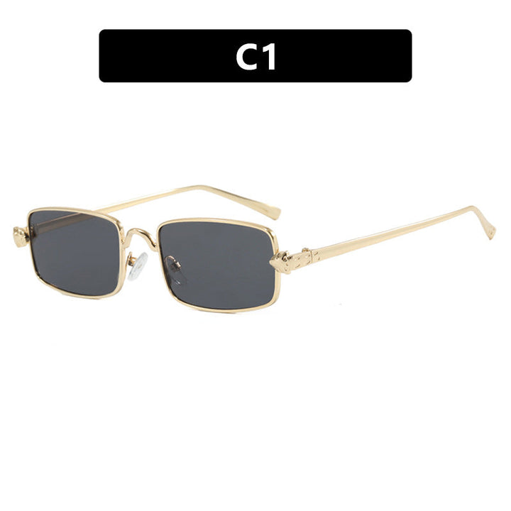 Ladies elegant square sunglasses with luxurious metal frame and UV protection Kalsten