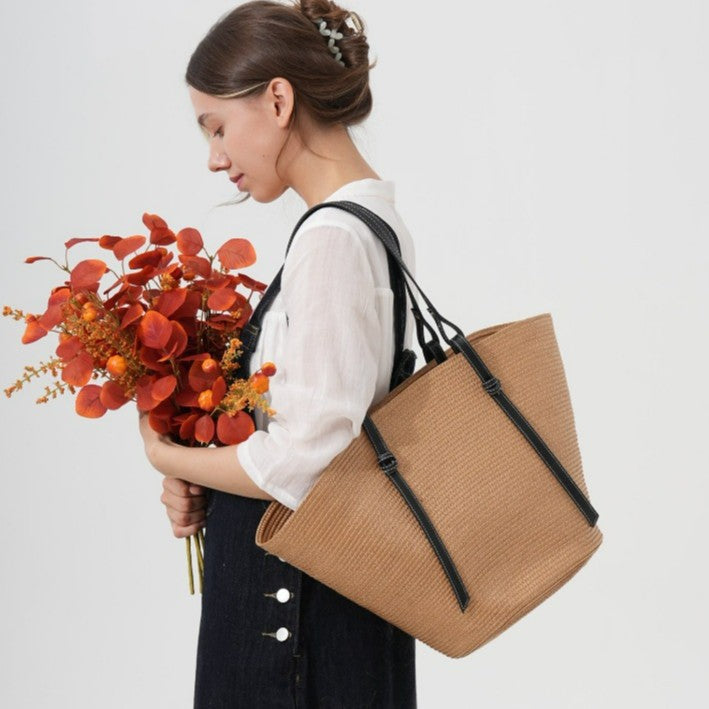 Tote bag in modern material mix Kalsten